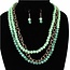 It's Bead Time Necklace Set - MINT