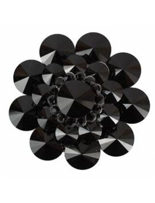 Bursting Bloom Brooch -  BLACK