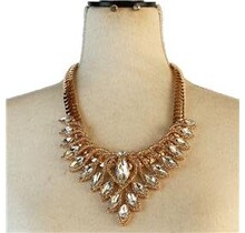 So Dashing Jewel Necklace Set - GOLD