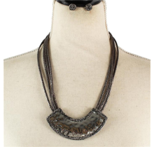 In Harmony Necklace Set - BLACK