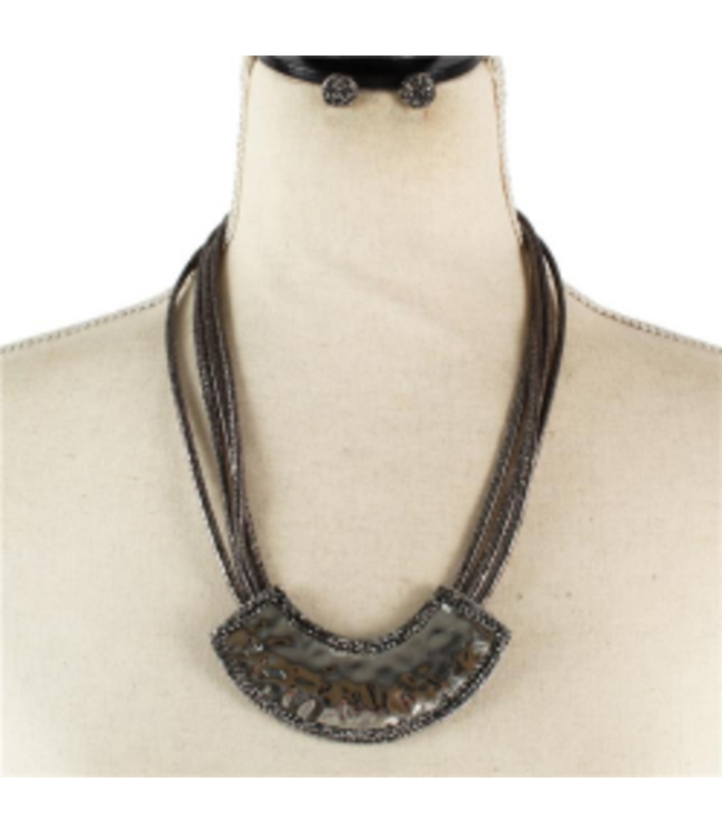 In Harmony Necklace Set - BLACK