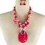 Rare To Find Pearl Necklace Set - PINK