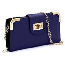 No Strings Attached Crossbody Clutch - NAVY