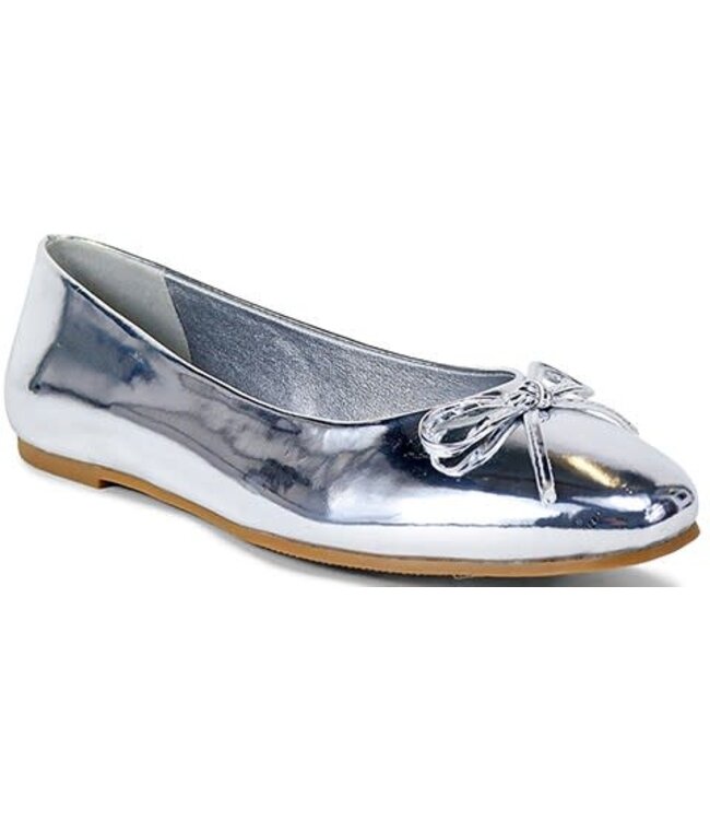 No Feelings Ballet Flats - SILVER