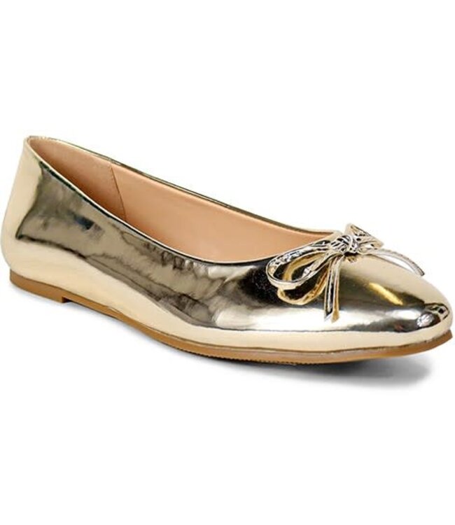 No Feelings Ballet Flats - GOLD