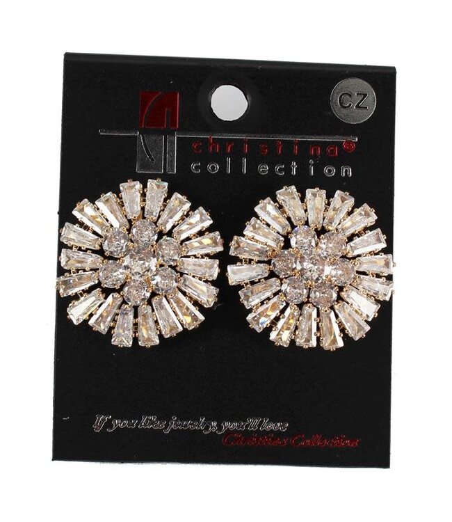 So Into You Cubic Zirconia Earrings - GOLD