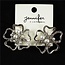 Hold My Heart Pearl Earrings - SILVER