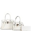 Mommy And Me 3PC Handbag Set - WHITE