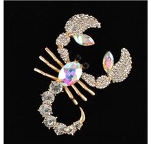 Chop Chop Lobster Brooch - GOLD IRIDESCENT