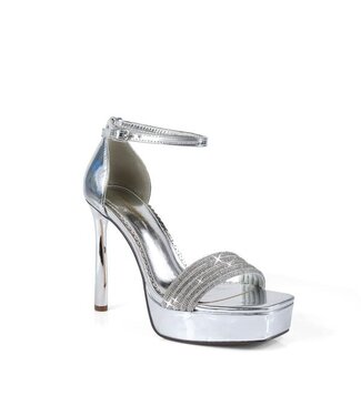 Way Up Rhinestone Heels - SILVER