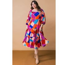 PLUS Fashionably Late Midi Dress