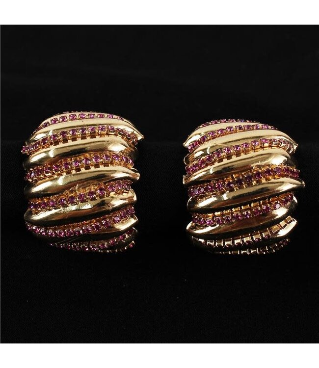Get In Line Hoops - FUCHSIA
