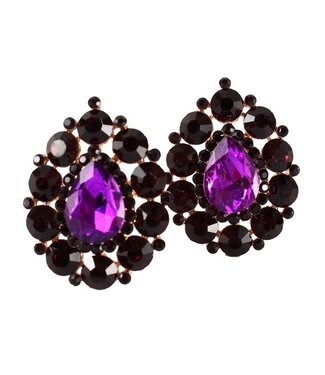 Make An Entrance CLIP ON Earrings - PURPLE