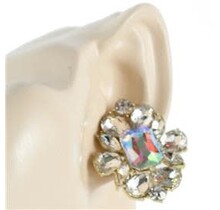 Magical Moment CLIP ON Earrings - GOLD IRIDESCENT