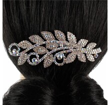 Glamour and Glow Hair Comb - SILVER IRIDESCENT