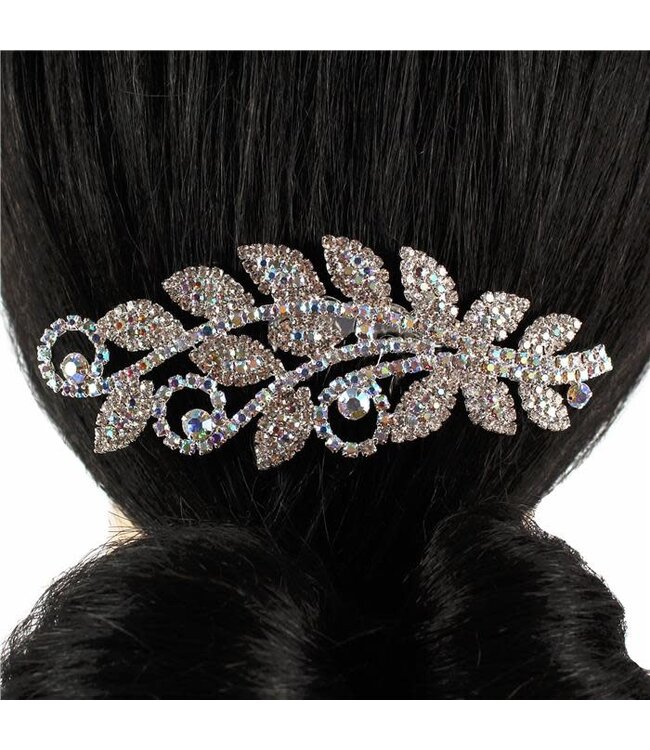 Glamour and Glow Hair Comb - SILVER IRIDESCENT