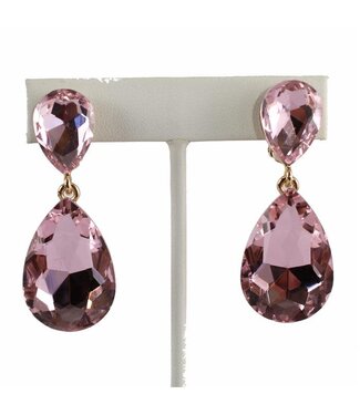 Simple Elegance CLIP ON Earrings - LIGHT PINK