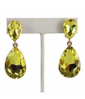 Simple Elegance CLIP ON Earrings - YELLOW