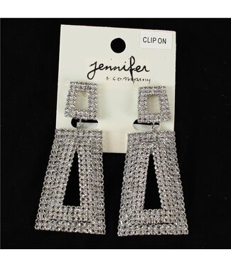 Dream A Little CLIP ON Earrings - SILVER