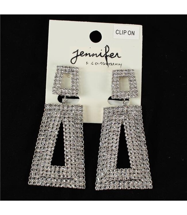 Dream A Little CLIP ON Earrings - SILVER