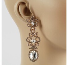 Floral Fantasy Earrings - GOLD