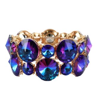 All Around Jewel Bracelet - BLUE IRIDESCENT