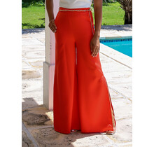Level Up Belted Wide Leg Pants TOMATO