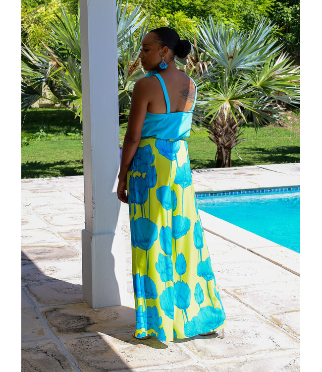 Enjoy Every Moment Halter Top BLUE