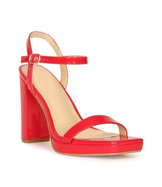 Step Forward Block Heels RED