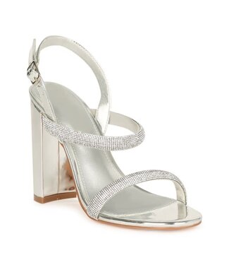 Feeling Fab Block Heels SILVER