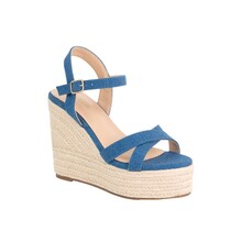 Out For The Weekend Wedges BLUE DENIM