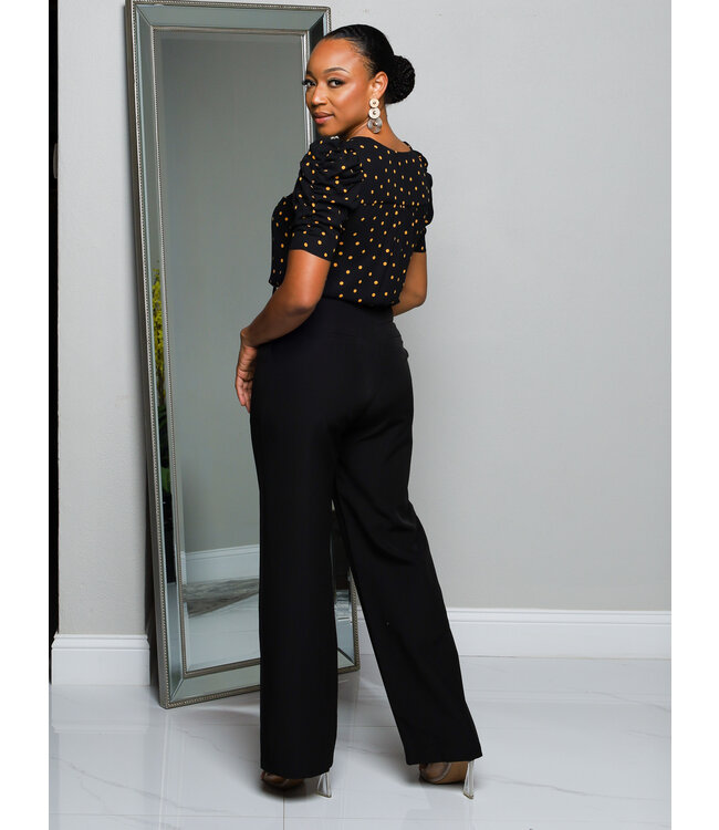 On Alert Polka Dot Top