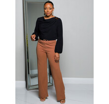 9 to 5 Belted Pants MOCHA