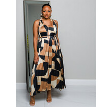 Missing Pieces Pleated Maxi Dress