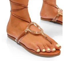 Going In Circles Sandals - Tan