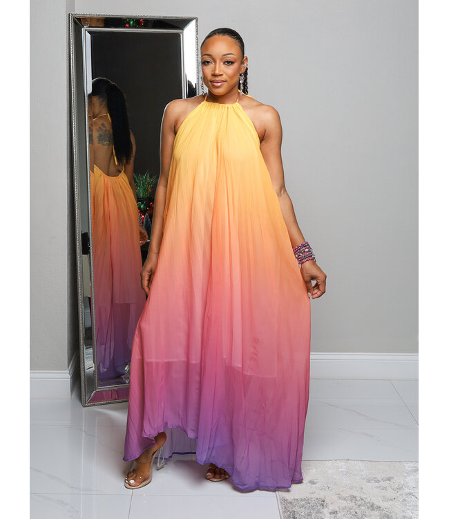 Feeling Moody Ombre Maxi Dress