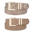 Washed Away 2PC Belt Set - Taupe