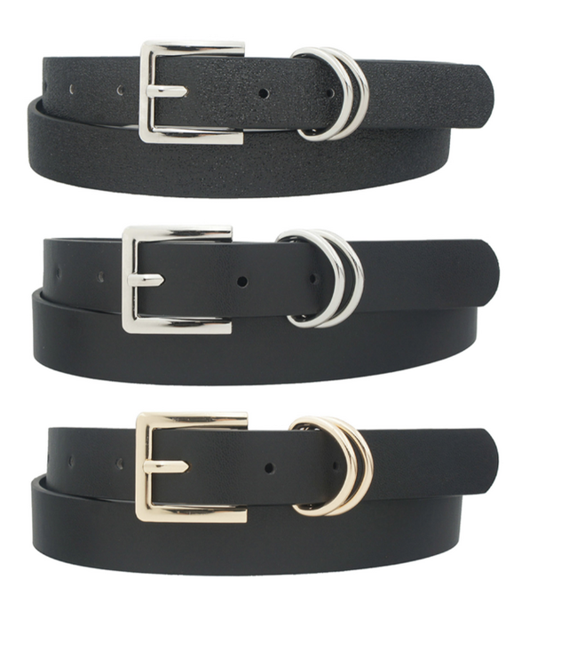 All I Need 3PC Belt Set - Black