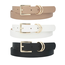All I Need 3PC Belt Set - Nude/White/Black