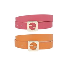Change Your Mind 2PC Belt Set - Fuchsia/Orange