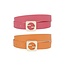 Change Your Mind 2PC Belt Set - Fuchsia/Orange
