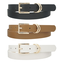 All I Need 3PC Belt Set - Ivory/Brown/Black