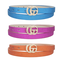 Carnival Season 3PC Belt Set - Orange/Fuschia/Aqua