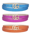 Carnival Season 3PC Belt Set - Orange/Fuschia/Aqua