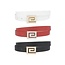 I Need Options 3PC Belt Set - Black/Red/White