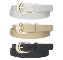 The Basic You 3PC Belt Set - Black/Gold/Silver