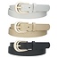 The Basic You 3PC Belt Set - Black/Gold/Silver