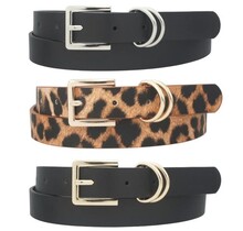 All I Need 3PC Belt Set - Black/Leopard