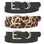All I Need 3PC Belt Set - Black/Leopard