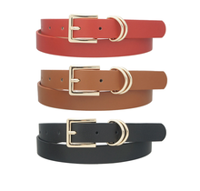 All I Need 3PC Belt Set - Black/Red/Cognac